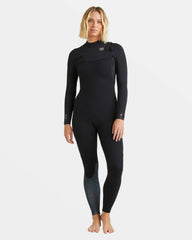 4/3mm Furnace Natural GBS Chest Zip Fullsuit - Black Tiki