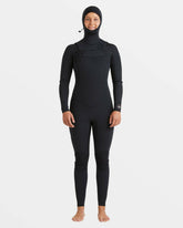 4/3mm Salty Dayz Natural Upcycler GBS Chest Zip Hooded Wetsuit - Black
