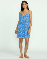 90S Babe Mini Dress - True Blue