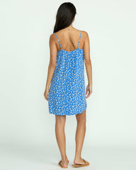 90S Babe Mini Dress - True Blue