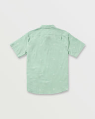 All Day Jacquard Short Sleeve Shirt - Seafoam
