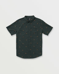 All Day Jacquard Short Sleeve Shirt - Stealth
