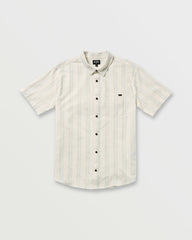 All Day Stripe Short Sleeve Shirt - Off White
