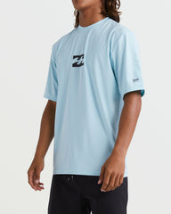 All Day Wave Short Sleeve Rashguard - Coastal Blue
