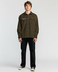 Austin Garage Long Sleeve Shirt - Chocolate