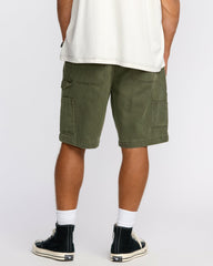 Bad Dog 21" Workwear Shorts - Dark Military