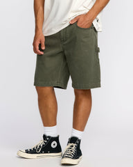 Bad Dog 21" Workwear Shorts - Dark Military