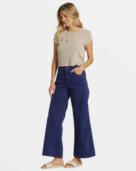 Be Free Corduroy Pants - I Sea Indigo