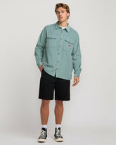Bong Days Long Sleeve Shirt - Washed Blue