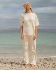 Cass Knit Pants - Whitecap