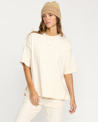 Cass Short Sleeve Top - Whitecap