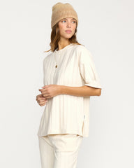 Cass Short Sleeve Top - Whitecap