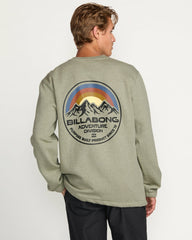 Compass Crew Sweatshirt - Sage Heather