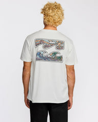Crayon Wave Premium Short Sleeve T-Shirt - Off White