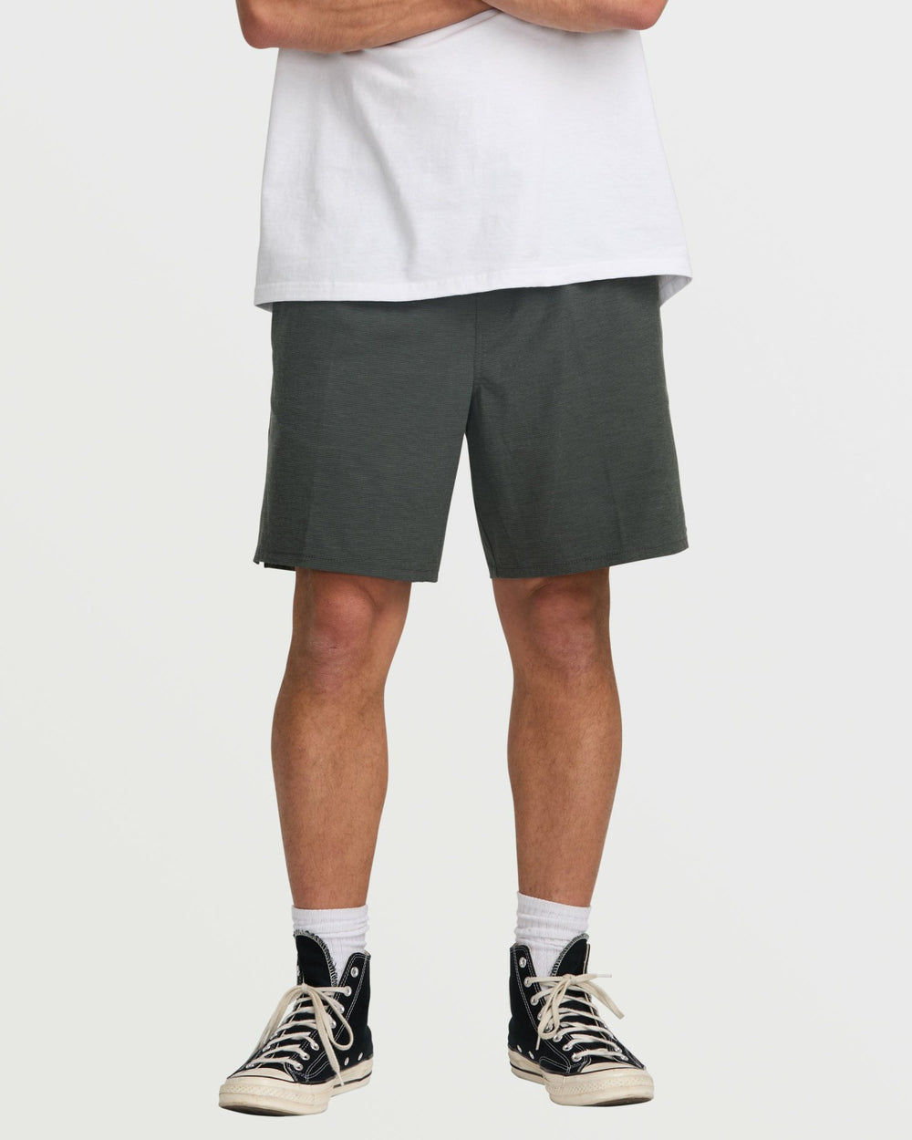 Crossfire Elastic Submersible 18" Hybrid Shorts - Asphalt