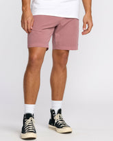 Crossfire Wave Wash Submersible 18" Hybrid Shorts - Dusty Rose