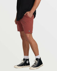 Crossfire Wave Wash Submersible 18" Hybrid Shorts - Dusty Red