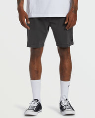 Crossfire Wave Wash Submersible 18" Hybrid Shorts - Washed Black