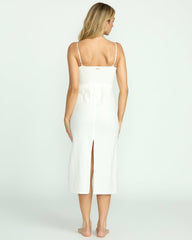 Crystal Clear Midi Dress - Salt Crystal