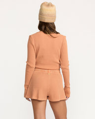Debbie Vibes Knit Shorts - Sunburnt