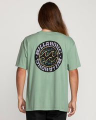 Decal Regular Wave Wash Tee - Mist Green