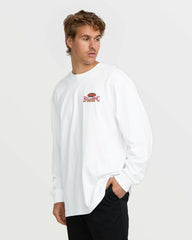 Double Spread OG Long Sleeve Tee - White