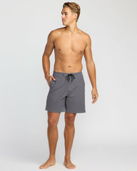 Every Other Day Lo Tide 18" Boardshorts - Gray Violet