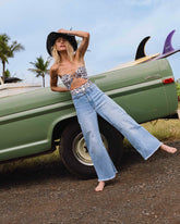 Free Fall High-Waist Pants - Surf Spray
