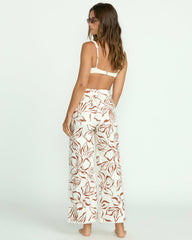 Free Fall Printed Twill Pants - Salt Crystal