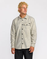 Furnace Long Sleeve Flannel Shirt - Gravel