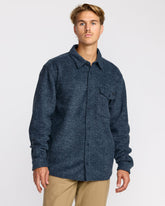 Furnace Long Sleeve Flannel Shirt - Navy
