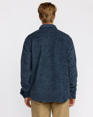 Furnace Long Sleeve Flannel Shirt - Navy