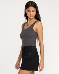 Goddess Knit Tank - Black Sands