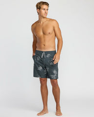 Good Times Lo Tide 18" Boardshorts - Midnight Blue