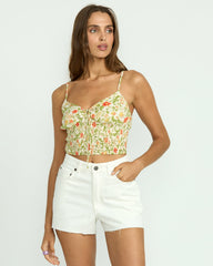 High Tides Denim Shorts - Salt Crystal