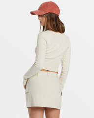 Hilary Cargo Skirt - Whitecap