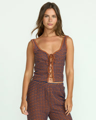 Hot Tides Knit Tank - Sedona