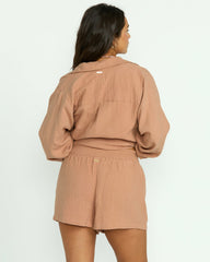 In The Waves Short - Rose Brown