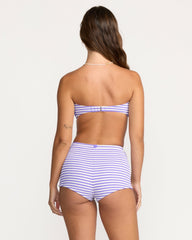 Josie Summer Hi Yarn Dyed Drew Bandeau Bikini Top - Purple Punch