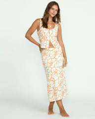 Keep It Simple Skirt - Salt Crystal