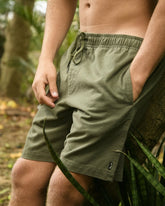 Larry Laybacks 19" Twill Shorts - Olive