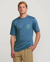 Last Night Loose Fit Short Sleeve Surf Tee - Bay Blue
