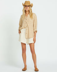 Layer Up Long Sleeve Shirt - Khaki