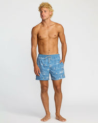 Lineup Laybacks 16" Trunks - Steel Blue