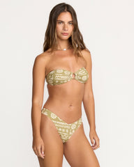 Lost On You V Hike Bikini Bottom - Green Tea
