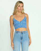 May Knit Tank - True Blue