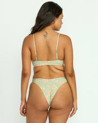 More To Sea Cami Plunge Bikini Top - Pistachio