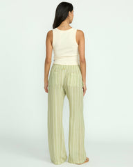 New Waves 2 Elastic Waist Pants - Avocado