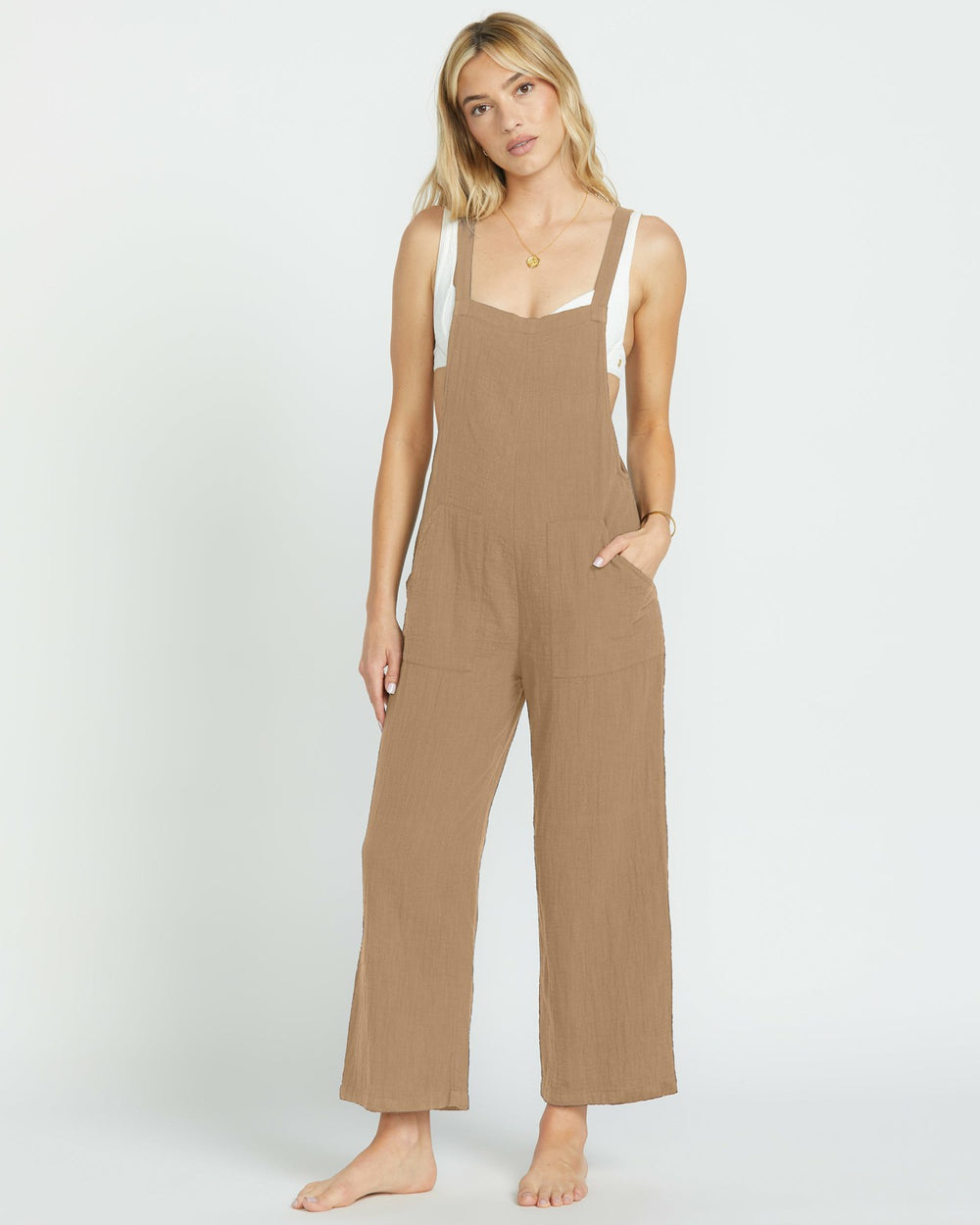 Pacific Time Jumpsuit - Khaki