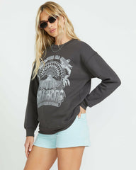 Palm Classics Crew Sweatshirt - Off Black